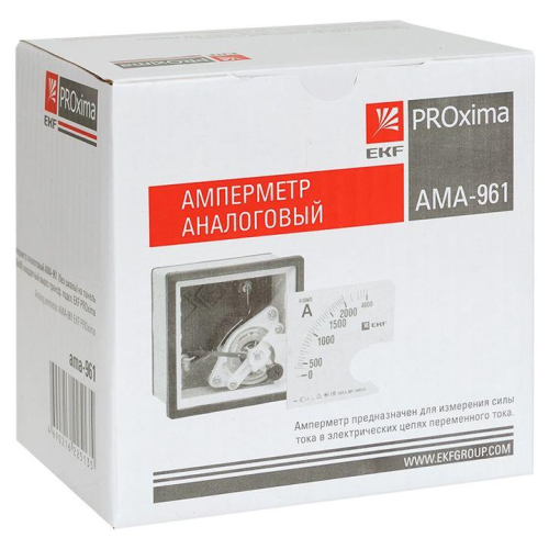 Амперметр аналоговый AM-A961 на панель 96х96 квадрат. вырез трансф. подкл. без шкалы PROxima EKF am-a961/ama-961 фото 9