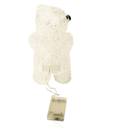 Фигура светодиодная акриловая "Медвежонок" 12х22х13см 10LED бел. 0.5Вт 4.5В IP20 элементы питания 3хAAA (не в компл.) Neon-Night 513-311 фото 2