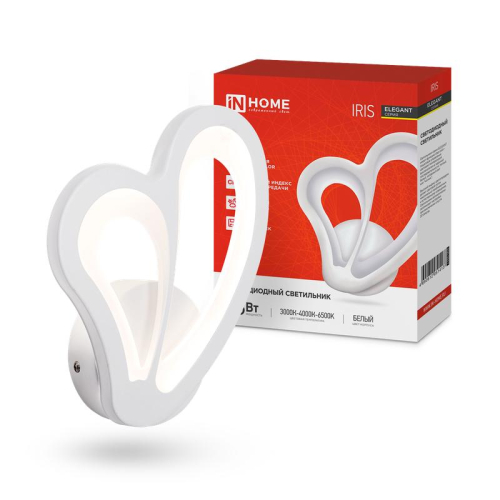 Светильник светодиодный ELEGANT IRIS 15Вт 3000-6500К 1200лм 230В STEP COLOR бел. IN HOME 4690612051413 Светильник светодиодный ELEGANT IRIS 15Вт 3000-6500К 1200лм 230В STEP COLOR бел. IN HOME 4690612051413
