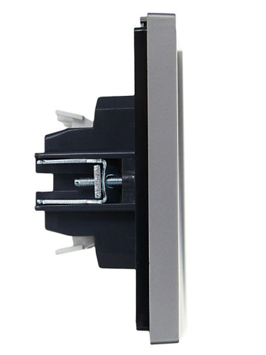 Выключатель проходной 2-кл. СП FORTE&PIANO 10А FP508 с индикацией сталь IEK FP-V22-1-10-1-K46 фото 4