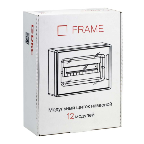 Щиток настенный Фрейм (FRAME) ЩРн-п-12 12мод. с тонированной дверцей с 2 шин PEN на 8+6 отверст. бел. DKC F12W1WD фото 5 Щиток настенный Фрейм (FRAME) ЩРн-п-12 12мод. с тонированной дверцей с 2 шин PEN на 8+6 отверст. бел. DKC F12W1WD фото 5