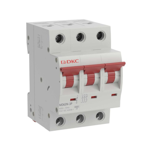 Выключатель автоматический модульный 3п C 4А 6кА YON max MD63N DKC MD63N-3PC4 Выключатель автоматический модульный 3п C 4А 6кА YON max MD63N DKC MD63N-3PC4