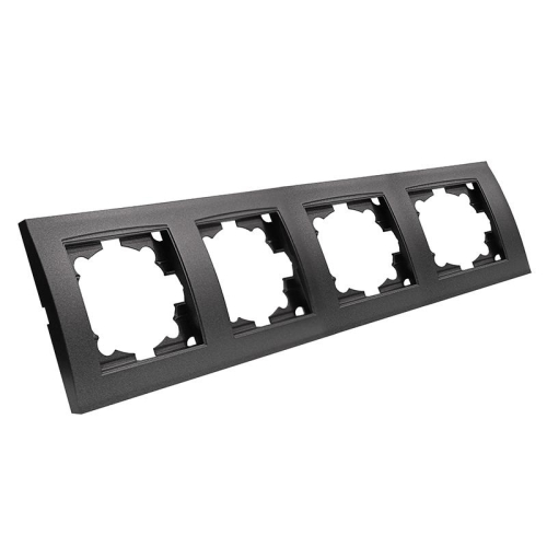 Рамка 4-м Бриллиант горизонт. графит Universal 7947502-Gr фото 2