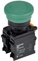 Кнопка "Грибок" d22мм 1НО+1НЗ MASTER с фиксацией зел. IEK MI-BG60-11M-3-21-K06