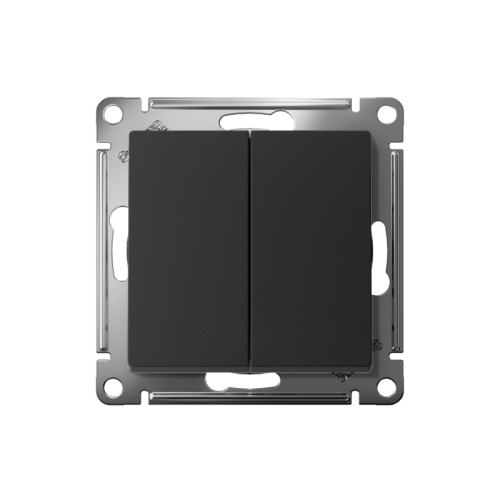 Выключатель 2-кл. AtlasDesign (сх. 2) 10А с самовозвратом механизм карбон SE ATN001017 фото 2