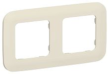 Рамка 2-м СП FLITE РУ-2-А-ФлСл сливочный IEK FI-M22-31-20-K86