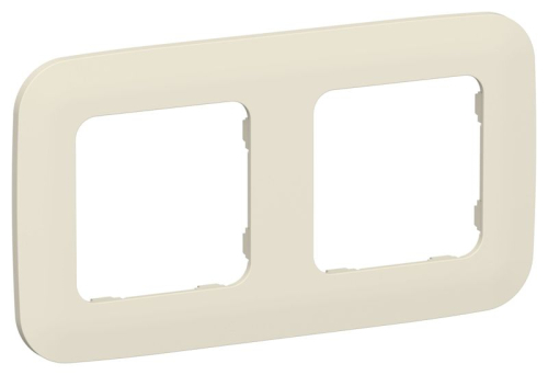 Рамка 2-м СП FLITE РУ-2-А-ФлСл сливочный IEK FI-M22-31-20-K86