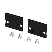 Заглушка FLOOR18-H15 BLACK глухая пластик (комплект) Arlight 047411