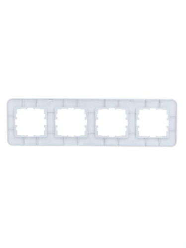 Рамка 4-м ASTI горизонт. бел. LEZARD 7081-0200-149 фото 2