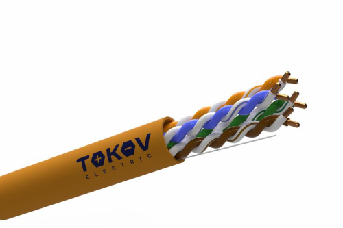 Кабель витая пара U/UTP 4х2х24AWG(0.48мм) кат.5E нг(А)-HF (LSZH) indoor Fluke tested 305м (м) TOKOV ELECTRIC TKE-C10-U/UTP-42-5E-305-LSZH Кабель витая пара U/UTP 4х2х24AWG(0.48мм) кат.5E нг(А)-HF (LSZH) indoor Fluke tested 305м (м) TOKOV ELECTRIC TKE-C10-U/UTP-42-5E-305-LSZH