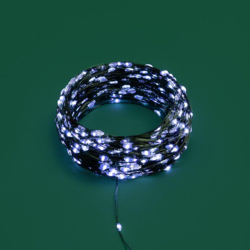 Гирлянда светодиодная "Роса" 50м 500LED бел. IP20 230В с контроллером провод зел. Neon-Night 303-285 фото 7