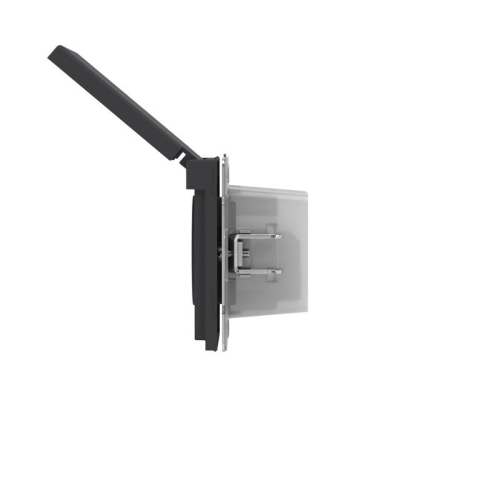 Розетка силовая KANT IP44 2P+E защ. шторки с крышкой черн. уголь DKC 7012013 фото 4 Розетка силовая KANT IP44 2P+E защ. шторки с крышкой черн. уголь DKC 7012013 фото 4