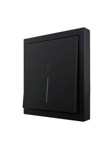 Кнопка звонка с индик. СП ZIMA IP20 безвинт. зажим черн. бархат LEZARD 704-4288-108QC фото 2