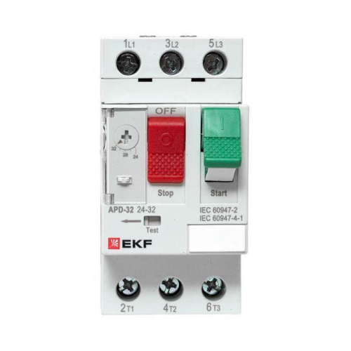 Выключатель автоматический для защиты двигателя АПД-32 24-32А EKF apd-me-32 фото 6