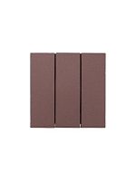 Выключатель 3-кл. СП ZIMA IP20 10А безвинт. зажим шоколад LEZARD 704-7388-109QC