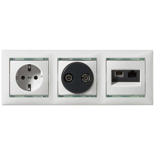 Розетка 1-м СП Valena 16А IP21 230/250В 2P+E с заземл. защ. шторки на винтах механизм сл. кость IEK 774321 фото 2