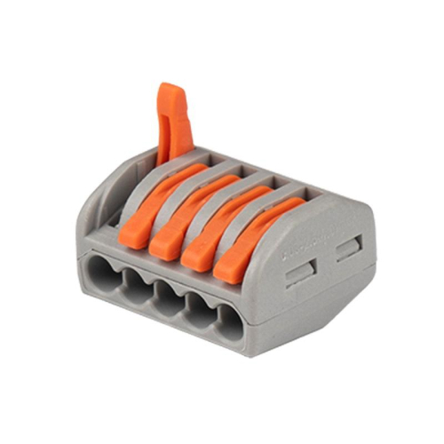 Клемма монтажная рычажного соединения PTC-5P 222-415 BL/5 450В 32А 0.08-2.5(4.0)кв.мм Jazzway 5050761 фото 2