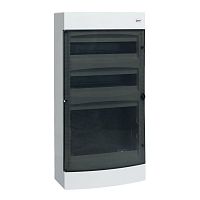 Щит комбинированный Unix 2х18мод. + 1 монтаж. плата 4 габарит IP41 прозр. дверь PROxima EKF ux-2x18+1m-n