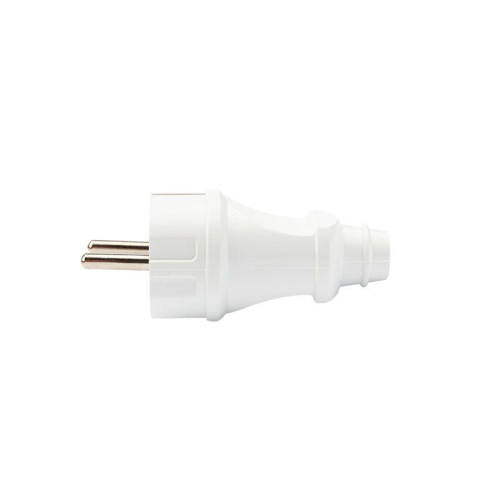 Вилка Евро прямая 16А с заземл. усиленная бел. Rexant 11-8948 фото 2 Вилка Евро прямая 16А с заземл. усиленная бел. Rexant 11-8948 фото 2