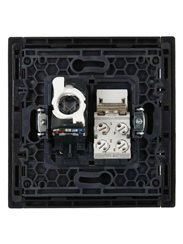 Розетка 2-м RJ11+RJ45 кат.5E FORTE&PIANO FP135 черн. IEK FP-KT20-O-1-K02 фото 5