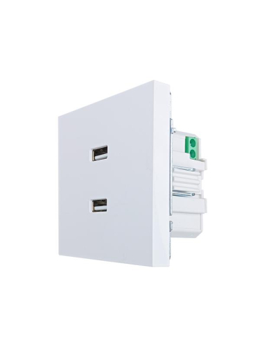 Розетка 2-мест. USB разъем СП ZIMA IP20 бел. LEZARD 704-0288-192 фото 4