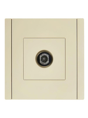 Розетка TV оконечная FORTE&PIANO FP428 ваниль IEK FP-A10-O-K10 фото 2