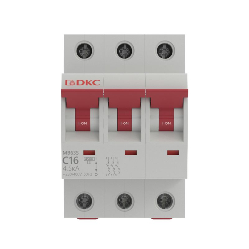 Выключатель автоматический модульный 3п C 16А 6кА MB63 YON MB63N-3PC16 фото 2 Выключатель автоматический модульный 3п C 16А 6кА MB63 YON MB63N-3PC16 фото 2