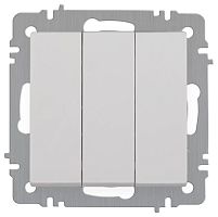 Выключатель 3-кл. СП Accent 6-106-01 10А IP20 250В AL/CU бел. Intro Б0063531