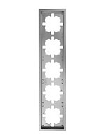 Рамка 5-мест. горизонт. ZIMA сер. матов. LEZARD 704-7400-150