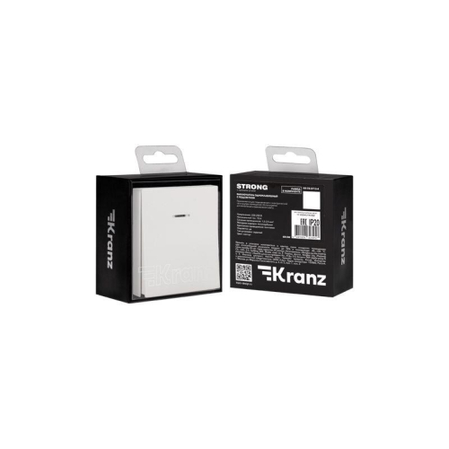 Выключатель 1-кл. СП STRONG MIELE 10А с подсветкой жемчуг Kranz KR-78-0713-4 фото 7