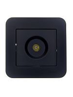 Розетка телевизионная проходная TV СП ASTI IP20 в сборе черн. бархат LEZARD 7081-4242-129