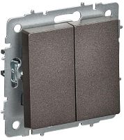 Выключатель перекрестный 2-кл. СП BRITE ВС10-2-3-БрТБ 10А механизм бронза IEK BR-V23-0-10-K45