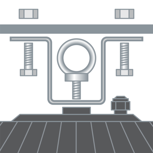 Скоба для накладного монтажа 97 472 ДСП-11 (62х140 мм) металл черн. Innolux 97472 фото 2