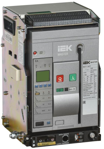 Выключатель автоматический воздушный 3п AC ВА77 W3P S 65кА 630А EA выдвижн. с компл. аксессур. MASTER IEK MI-ACB10-3WS-065-0630-ACF Выключатель автоматический воздушный 3п AC ВА77 W3P S 65кА 630А EA выдвижн. с компл. аксессур. MASTER IEK MI-ACB10-3WS-065-0630-ACF