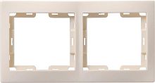 Рамка 2-м КВАРТА РГ-4-ККм горизонт. крем. GENERICA EMK20-K33-DM