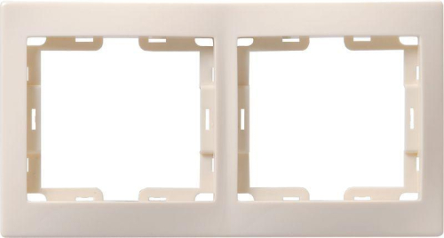 Рамка 2-м КВАРТА РГ-4-ККм горизонт. крем. GENERICA EMK20-K33-DM Рамка 2-м КВАРТА РГ-4-ККм горизонт. крем. GENERICA EMK20-K33-DM
