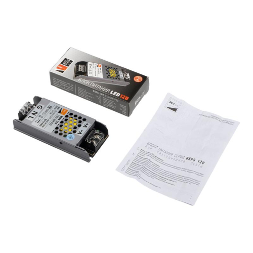 Блок питания для светодиод. ленты BSPS 12В 3.30А=40Вт IP20 JazzWay 5062122 фото 3