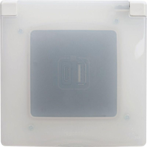 Рамка 1-м Etika IP44 с защ. крышкой бел. IEK 672550 фото 2