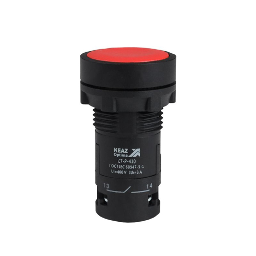 Кнопка OptiSignal Compact D22 С7-P-410 красн. 1НО XB7NA41 КЭАЗ 362033 Кнопка OptiSignal Compact D22 С7-P-410 красн. 1НО XB7NA41 КЭАЗ 362033