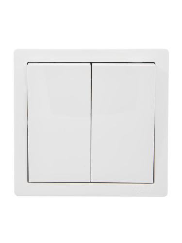 Выключатель 2-кл. ОП LETO бел. LEZARD 752-0200-101 Выключатель 2-кл. ОП LETO бел. LEZARD 752-0200-101