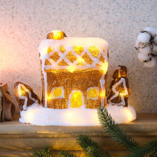 Фигура светодиодная акриловая "Пряничный домик" 26х15.5х20см 30LED 3хАА (не в комплекте) Neon-Night 513-324 фото 2 Фигура светодиодная акриловая "Пряничный домик" 26х15.5х20см 30LED 3хАА (не в комплекте) Neon-Night 513-324 фото 2