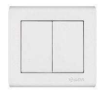 Выключатель 2-кл. Manolya бел. Makel 41001003