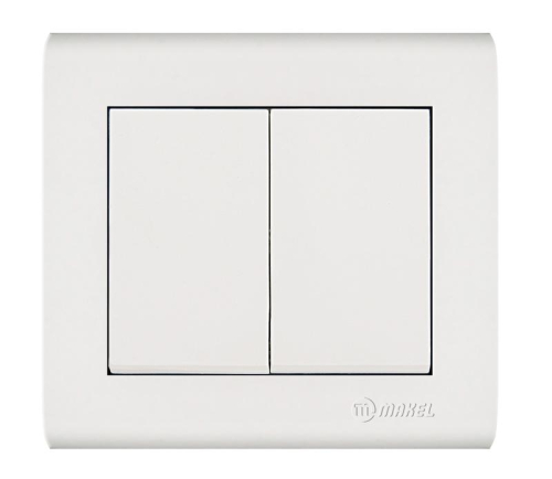 Выключатель 2-кл. Manolya бел. Makel 41001003