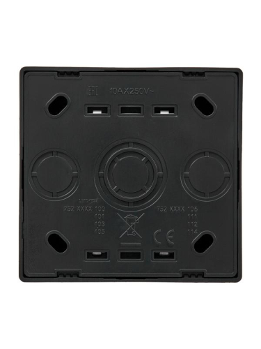 Выключатель 1-кл. ОП LETO с индикацией черн. бархат LEZARD 752-4200-111 фото 3