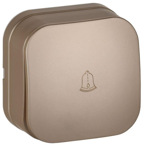 Выключатель 1-кл. ОП GLORY ВСс20-1-0-ХШм 10А самовозврат. шампань матов. IEK EVH14-K37M-10 Выключатель 1-кл. ОП GLORY ВСс20-1-0-ХШм 10А самовозврат. шампань матов. IEK EVH14-K37M-10