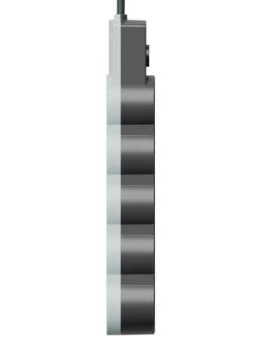 Удлинитель 3х5м с заземл. 10А IP20 USB 2500Вт 220В ПВС 3х1 с выкл. черн. КОСМОС YKsm5m4g-Z-VU10А-B фото 6