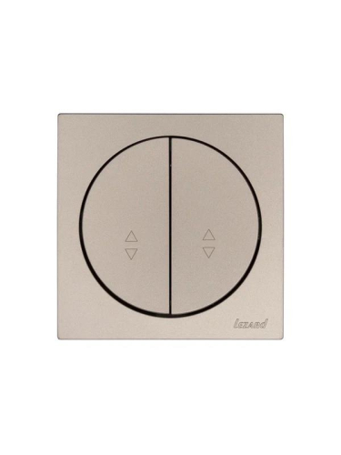 Выключатель проходной 2-кл. СП OSEN 10А IP20 механизм титан LEZARD 743-3788-106 фото 4