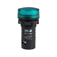 Лампа светодиодная OptiSignal Compact D22 С7-L-M3 зел. 230В AC/DC XB7EV03MP КЭАЗ 362159