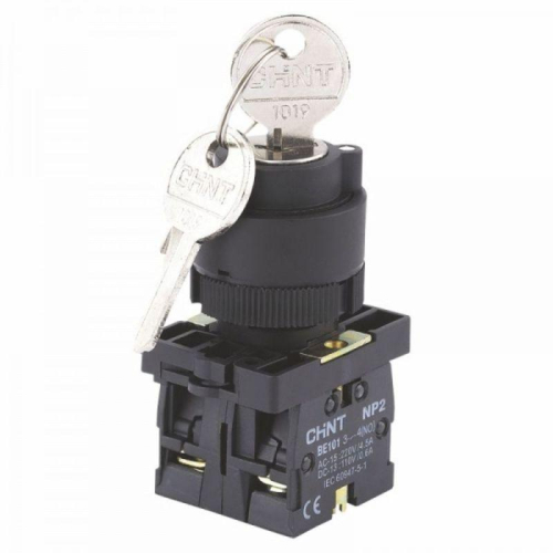 Переключатель NP2-EG25 2 положения фиксацией 1НО+1НЗ IP40 (R) CHINT 574106 Переключатель NP2-EG25 2 положения фиксацией 1НО+1НЗ IP40 (R) CHINT 574106