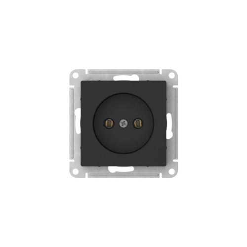 Розетка AtlasDesign 16А без заземл. без шторок быстрозажим. клем. механизм карбон SE ATN001041S фото 5